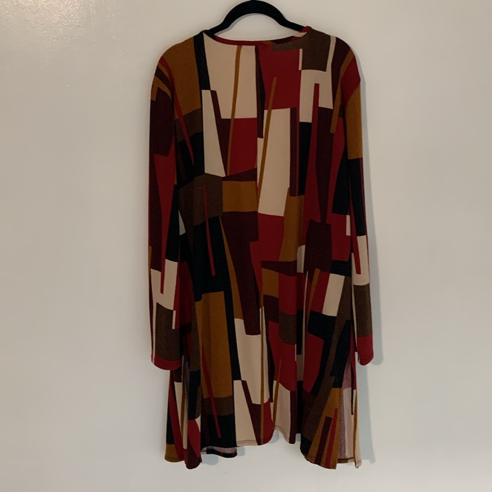 Colorful Geometric Pattern Cardigan - Picture 3 of 3